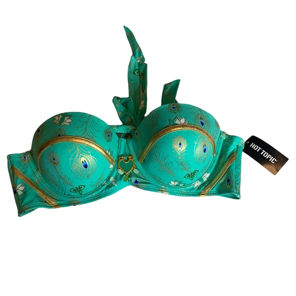 Disney Other - Disney Her Universe Aladdin Turquoise Bikini Top size XL